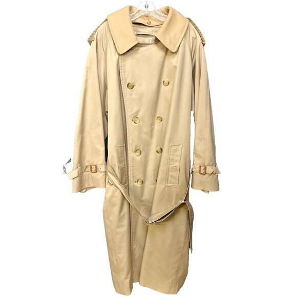 Burberry Other - Burberrys of London Trench Coat Beige with Removable Liner Sz 44 Long